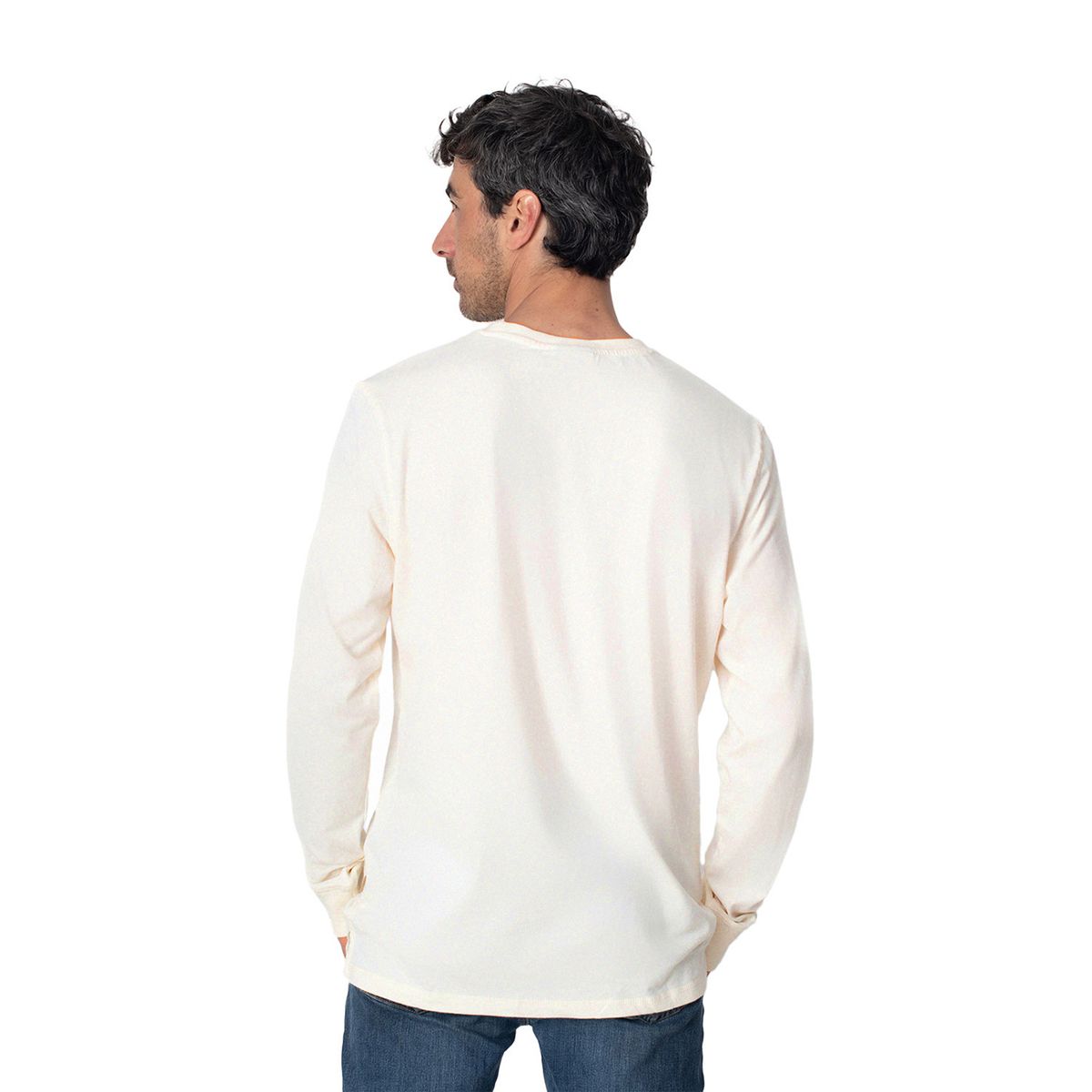 LENGA - Polera Hombre Manga Larga Coyán Algodón Orgánico Lenga