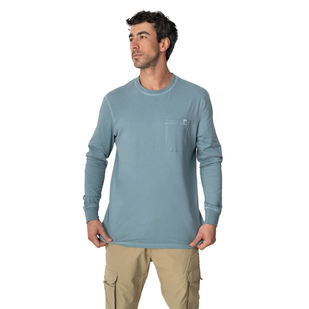 LENGA - Polera Hombre Manga Larga Coyán Algodón Orgánico Uv+ Lenga®