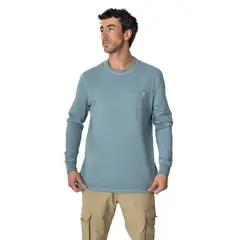 LENGA - Polera Hombre Manga Larga Coyán Algodón Orgánico Uv+ Lenga®.