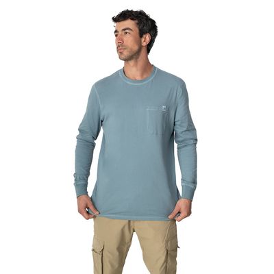 Imagen 1 del producto Polera Hombre Manga Larga Coyán Algodón Orgánico Uv+ Lenga®