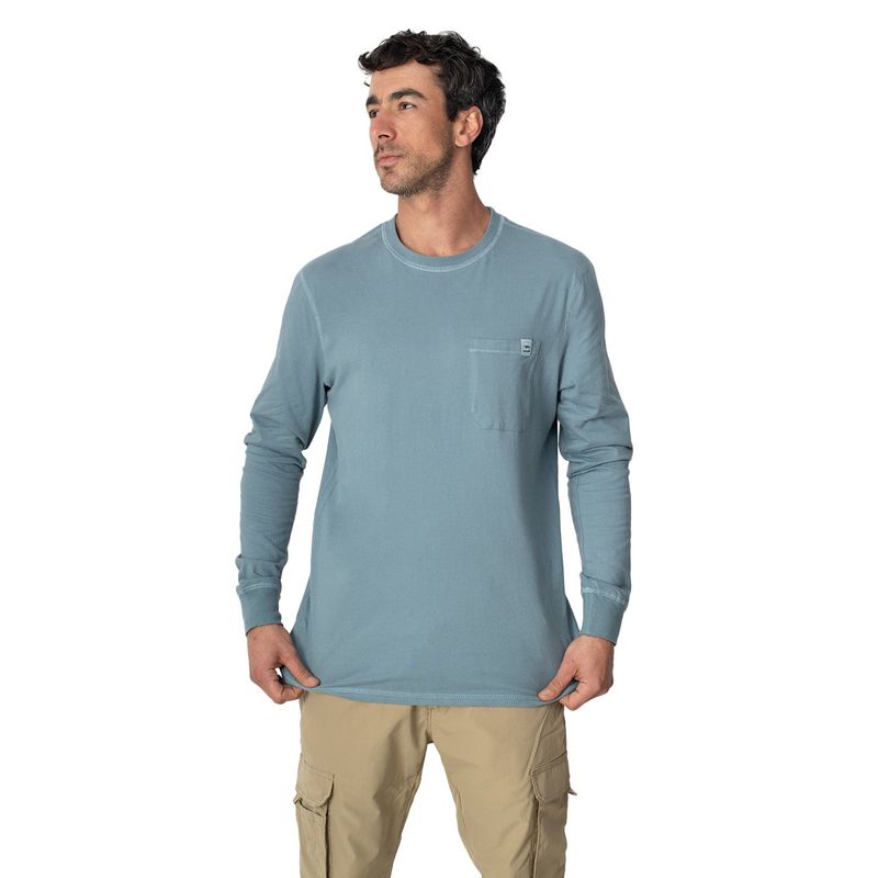 LENGA - Polera Hombre Manga Larga Coyán Algodón Orgánico Uv+ Lenga®.