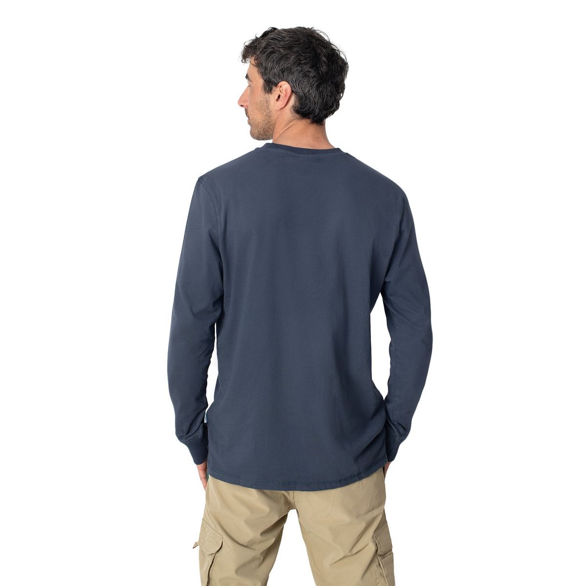 LENGA - Polera Hombre Manga Larga Coyán Algodón Orgánico Lenga