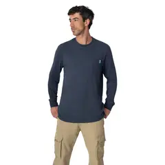 LENGA - Polera Hombre Manga Larga Coyán Algodón Orgánico