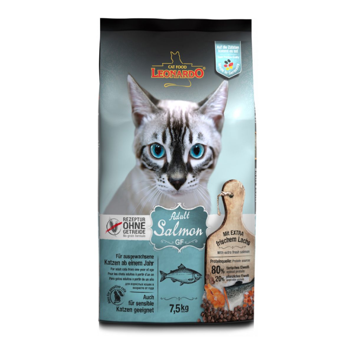 CAT FOOD LEONARDO - Alimento Leonardo GF Salmon Gato 7.5Kg