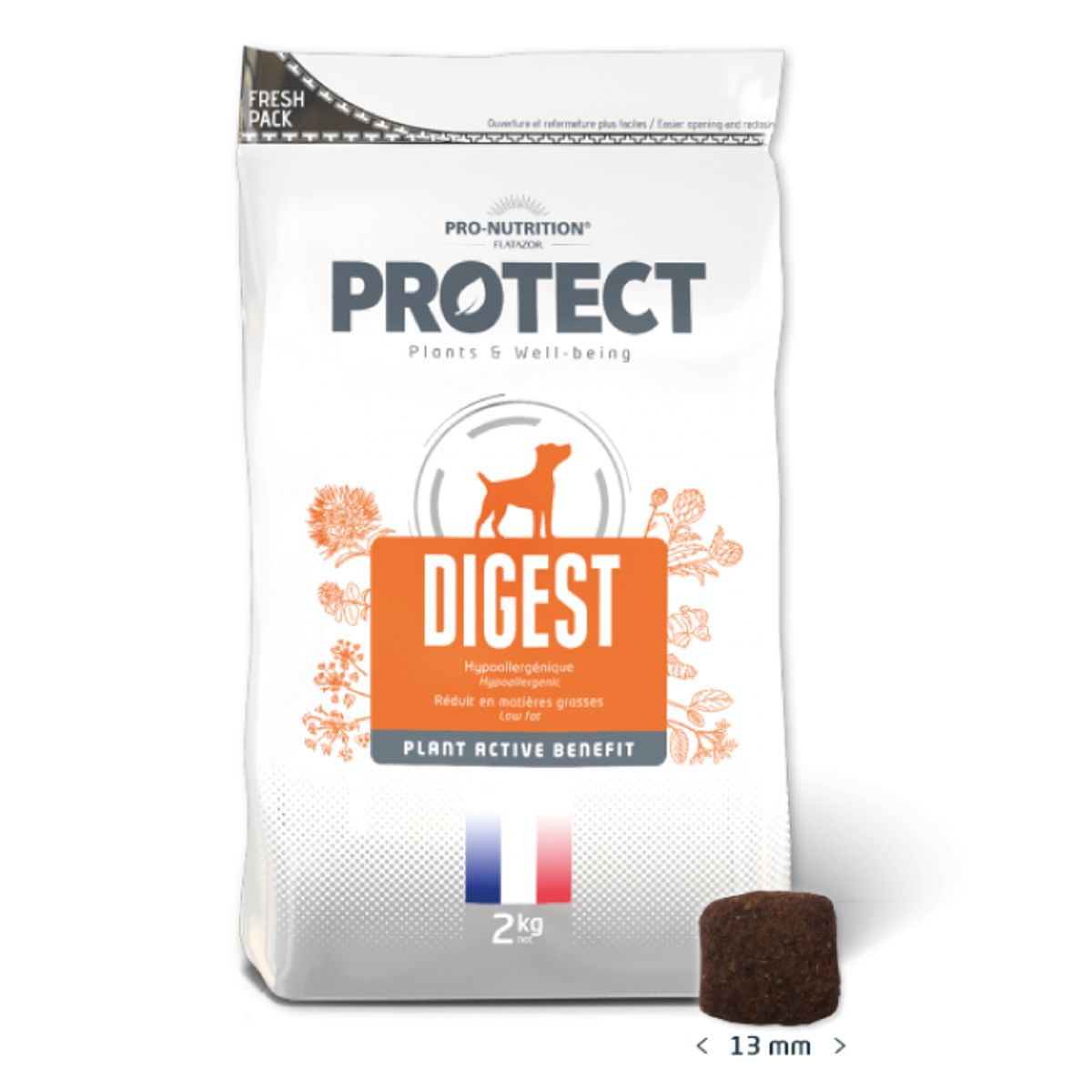 PRO NUTRITION FLATAZOR - Alimento Protect Digest Para Perro 2Kg