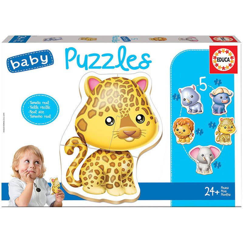 EDUCA - Puzzle Baby Animales Salvajes