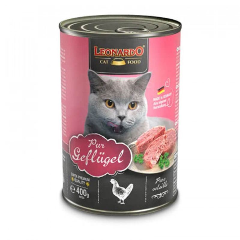 CAT FOOD LEONARDO - Leonardo Alimento Lata Quality Selection Ave 400gr
