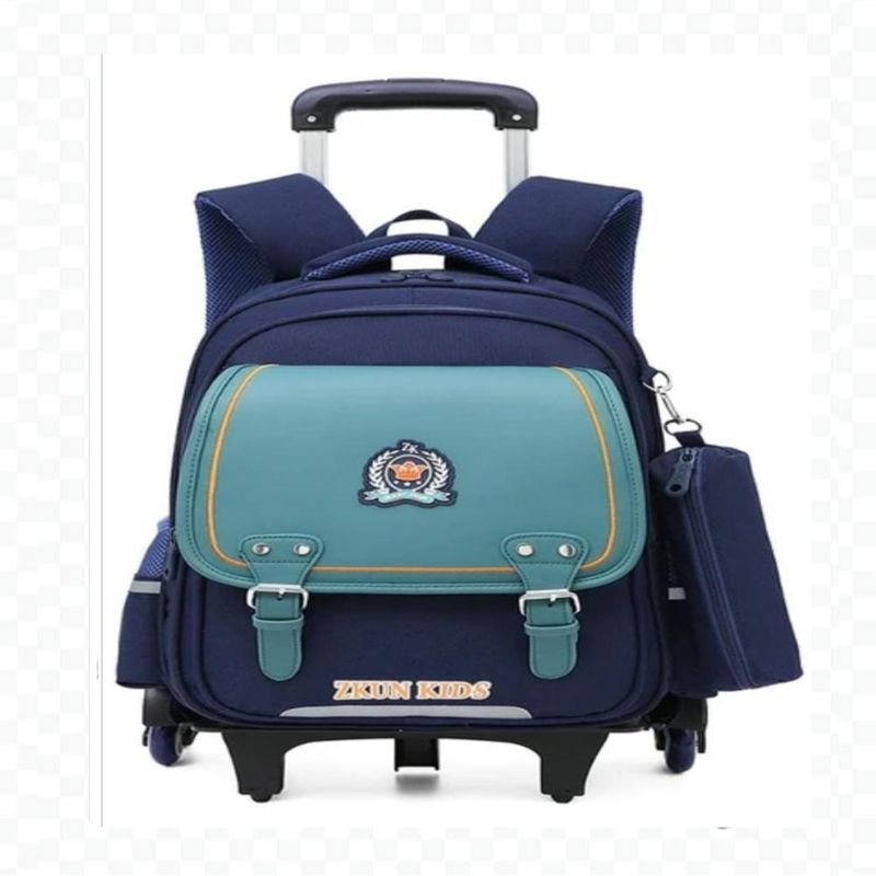 AK SPORT - Mochila Con Ruedas Desmontable PB-D9 - Azul Petróleo