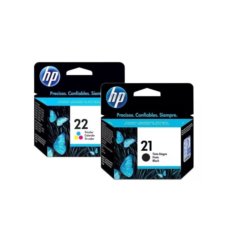 HP - Pack Cartuchos hp 21-22 Original Negro / Tricolor