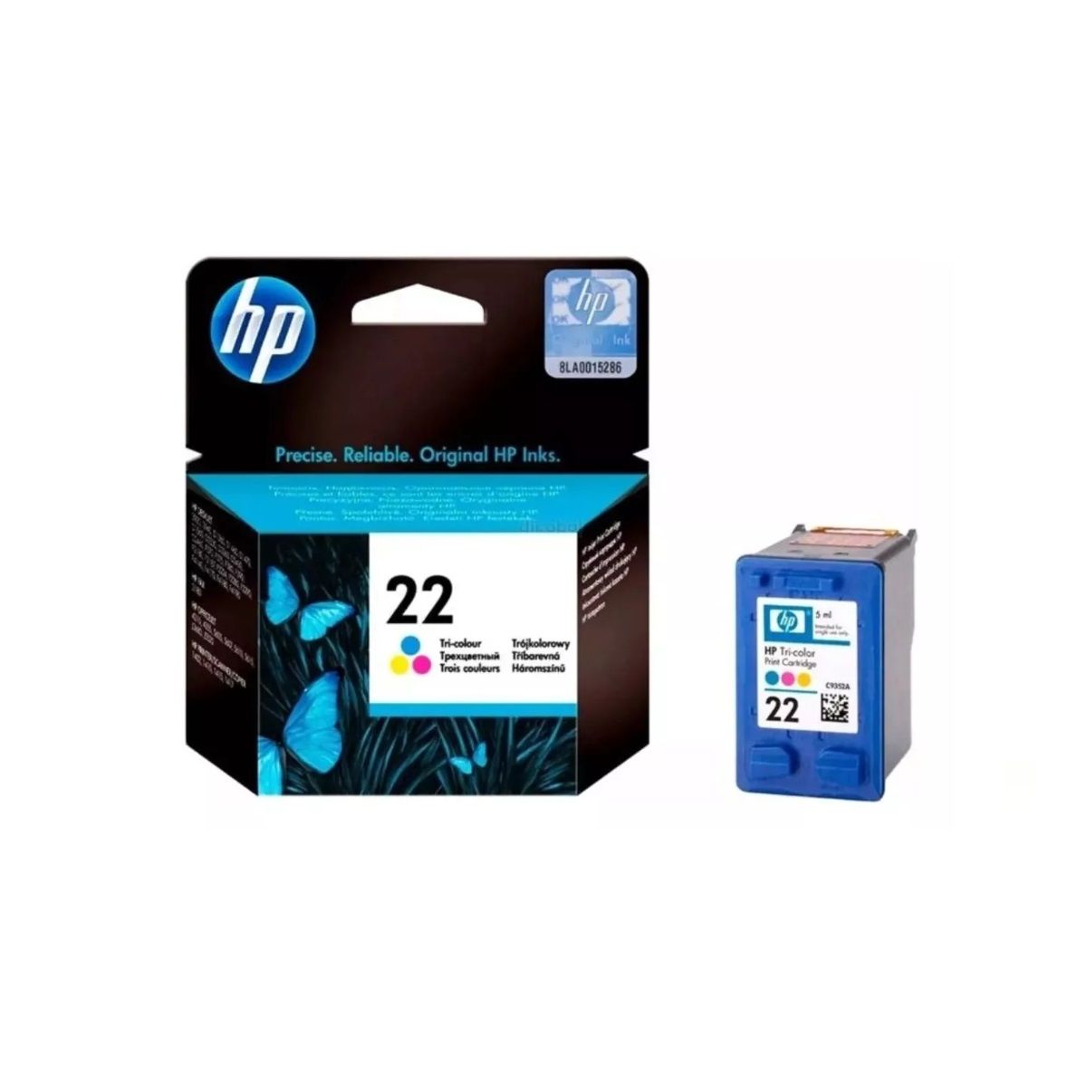 HP - Cartucho de Tinta hp 22 Tricolor Original