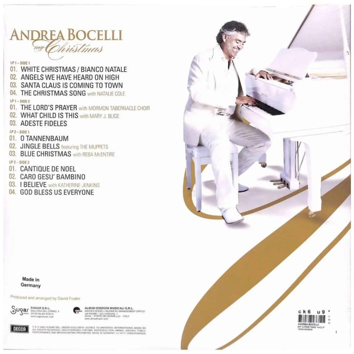 HITWAY MUSIC - ANDREA BOCELLI - MY CHRISTMAS (2LP) - VINILO HITWAY MUSIC