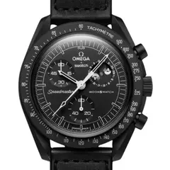 SWATCH - Reloj Moonswatch Moonphase Snoopy Negro