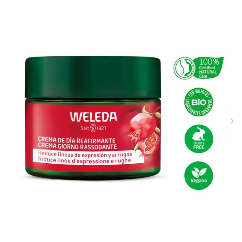 WELEDA - Crema de Día Reafirmante de Granada y Péptidos de Maca