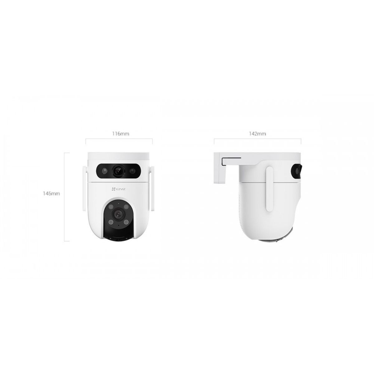 EZVIZ - CAMARA DOBLE H9C 3MP DUAL EZVIZ LENTE 360 Y FIJA EXTERIOR