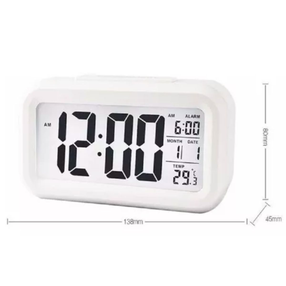 GENERICO - Reloj Despertador Digital Luz