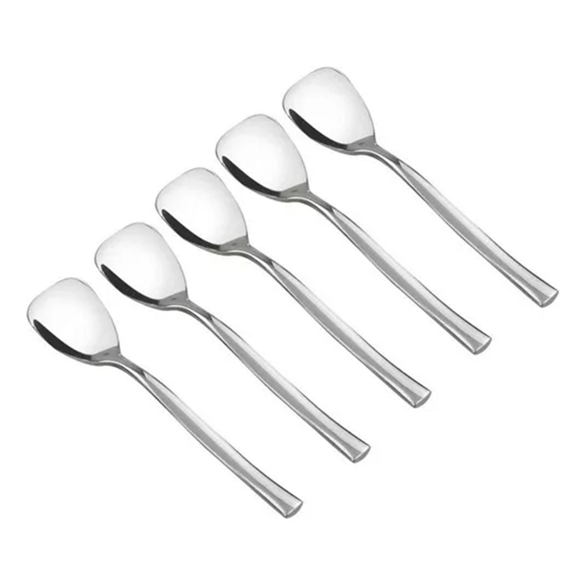 GENERICO - Pack 12 Cucharas Helado Postre Acero Inoxidable