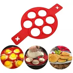GENERICO - Molde Para Panqueques Queques De Silicona Huevos 7 Espacios