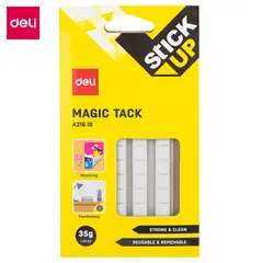 DELI - 6pcs Pegamento Masilla Adhesiva Removible Magic Tack 35g