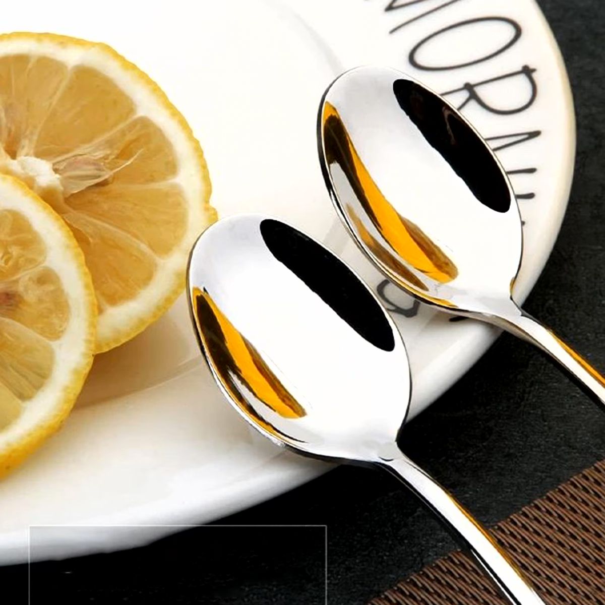 GENERICO - Pack 12 Cucharas Helado Café Postre Acero Inoxidable