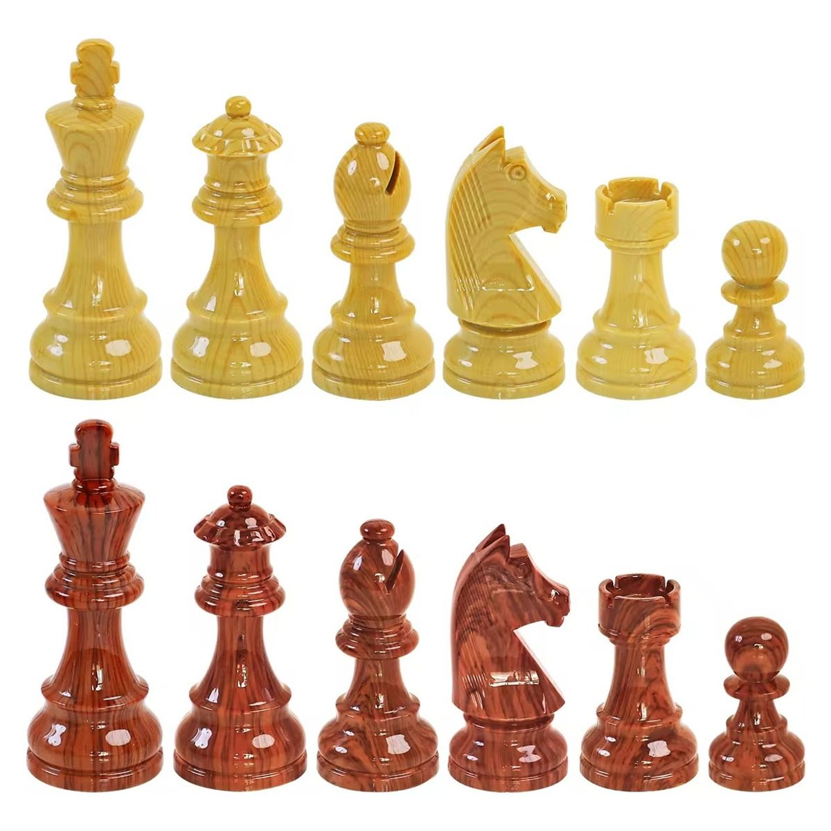 NACION AJEDREZ - Piezas De Ajedrez De Torneo Doble Peso Modelo Heidelberg