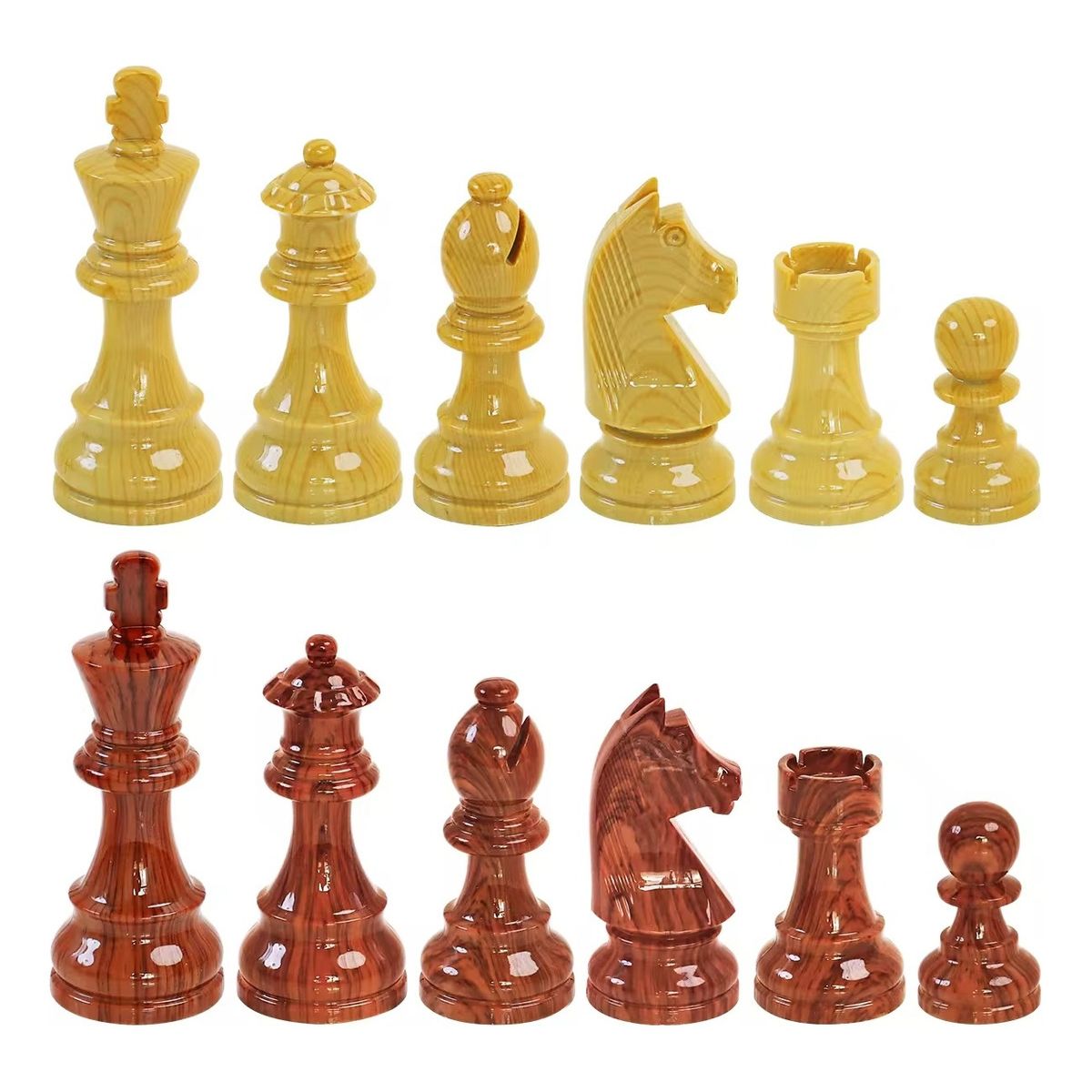 NACION AJEDREZ - Piezas De Ajedrez De Torneo Doble Peso Modelo Heidelberg