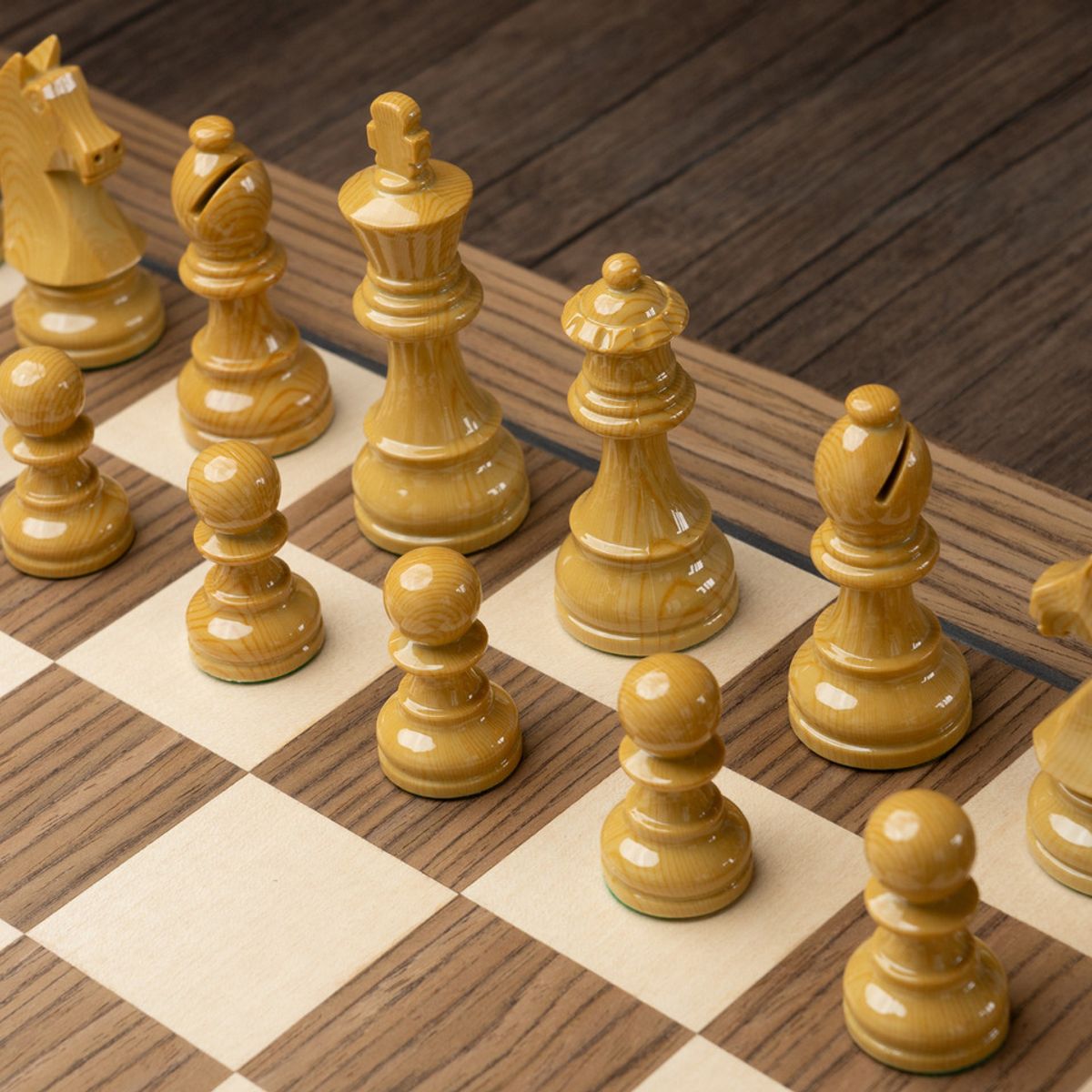 NACION AJEDREZ - Piezas De Ajedrez De Torneo Doble Peso Modelo Heidelberg