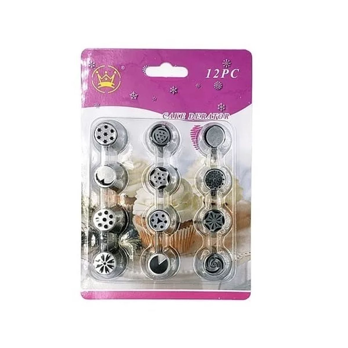 GENERICO - Pack 12 Boquillas Rusas Pasteleras Boquilla Reposteria Acero