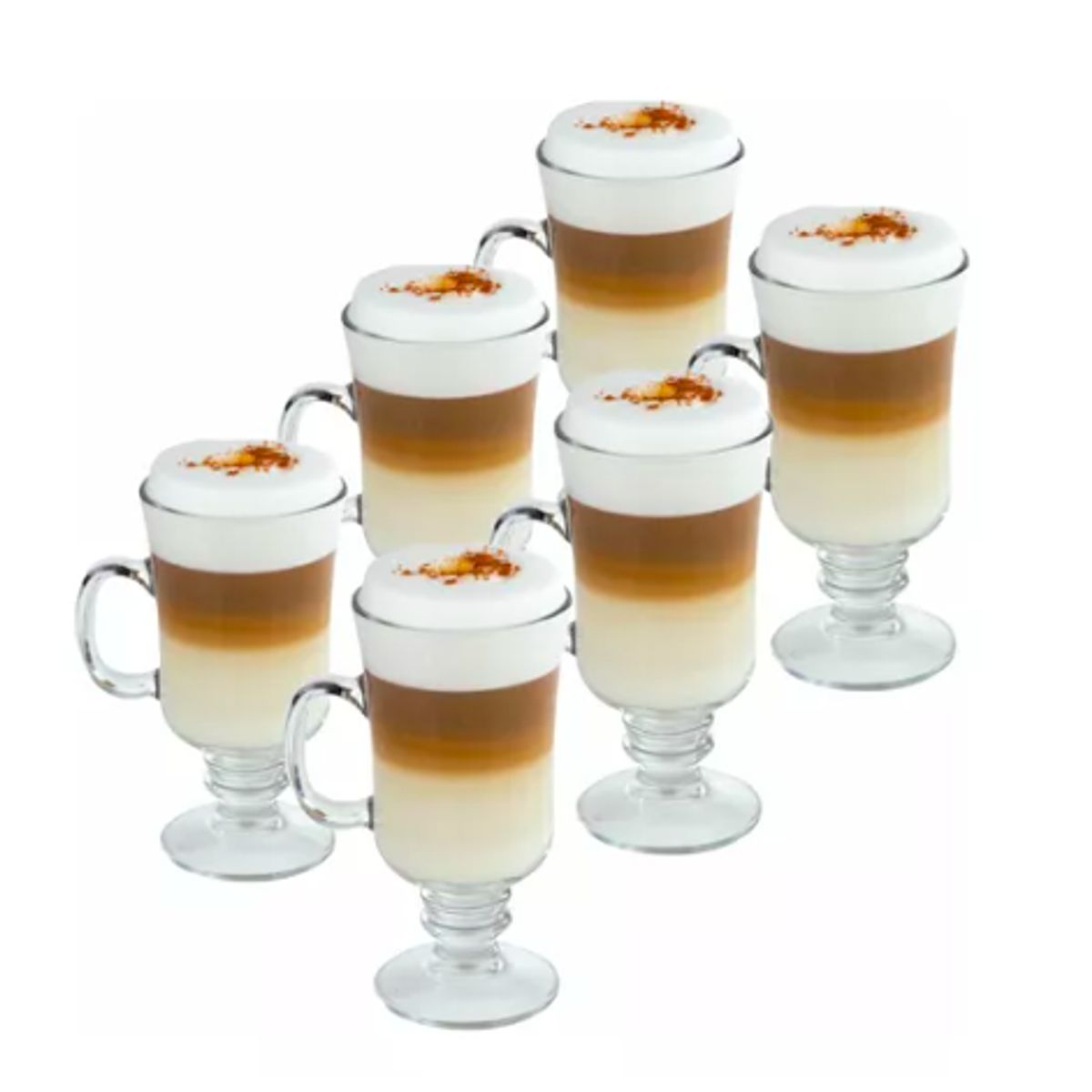 GENERICO - Set 6 Taza De Vidrio Cafe Espresso