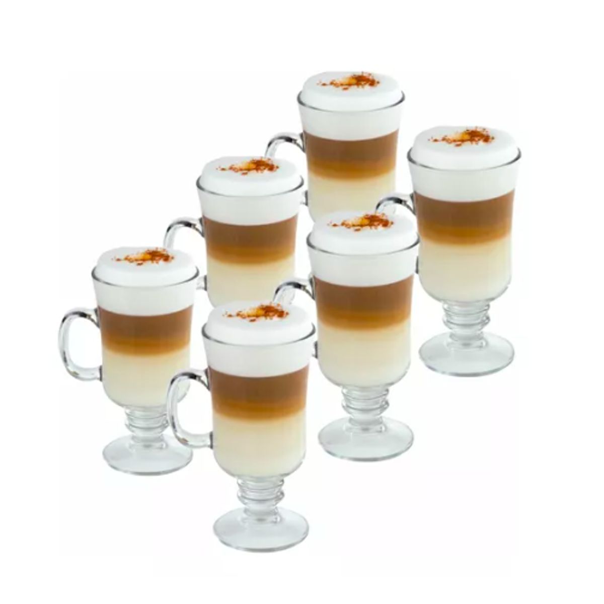 GENERICO - Set 6 Taza De Vidrio Cafe Espresso