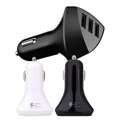 GEN - Cargador De Auto 3 Puertos Usb Celular Tablet Gps