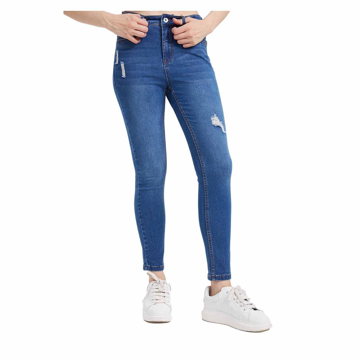 FASHION'S PARK - Jeans Mujer Super Skinny Lia Azul Fashion's Park
