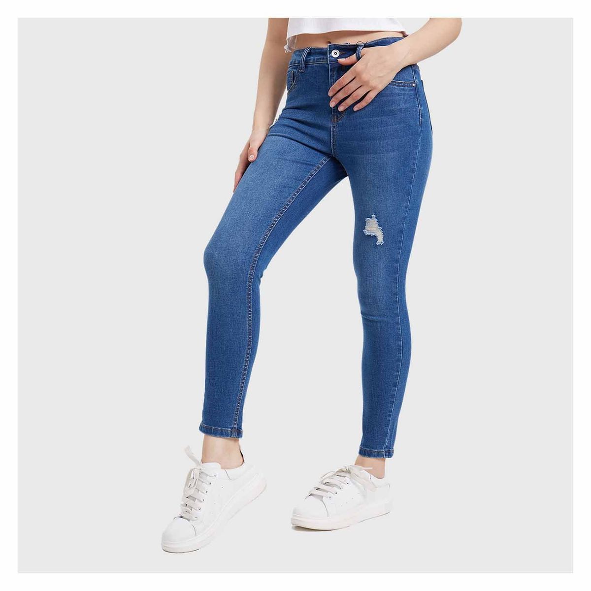 FASHION'S PARK - Jeans Mujer Super Skinny Lia Azul Fashion's Park