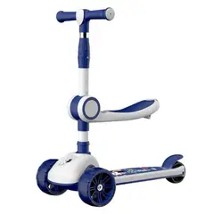 CRUSEC - Scooter Monopatín Ruedas Led Musical Plegable Niño Regulable