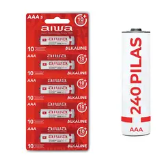 AIWA - Pila Alcalina Aaa Pack X240 Unidades Aw-lr03p5