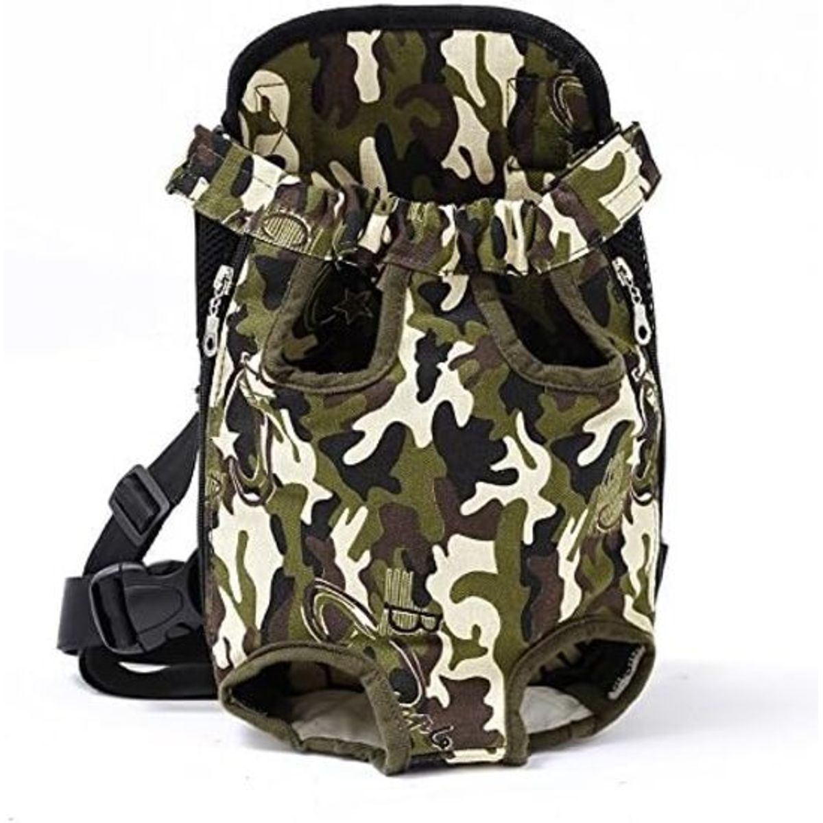 GENERICO - Mochila XL de transporte para mascotas Camuflaje