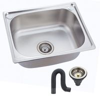 Lavaplatos Sobreponer Simple 37x31 Lavacopa Acero Inoxidable