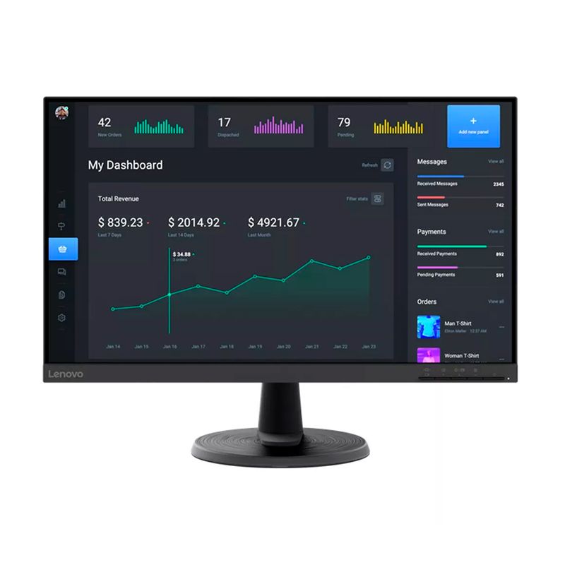 LENOVO - Monitor Lenovo ThinkVision C24-40 238 Full High Definition