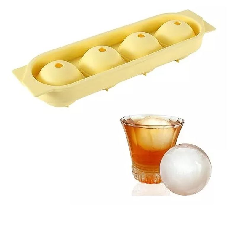 GENERICO - Hielera Molde Cubeta Cubetera Hielo Con Tapa Bolas