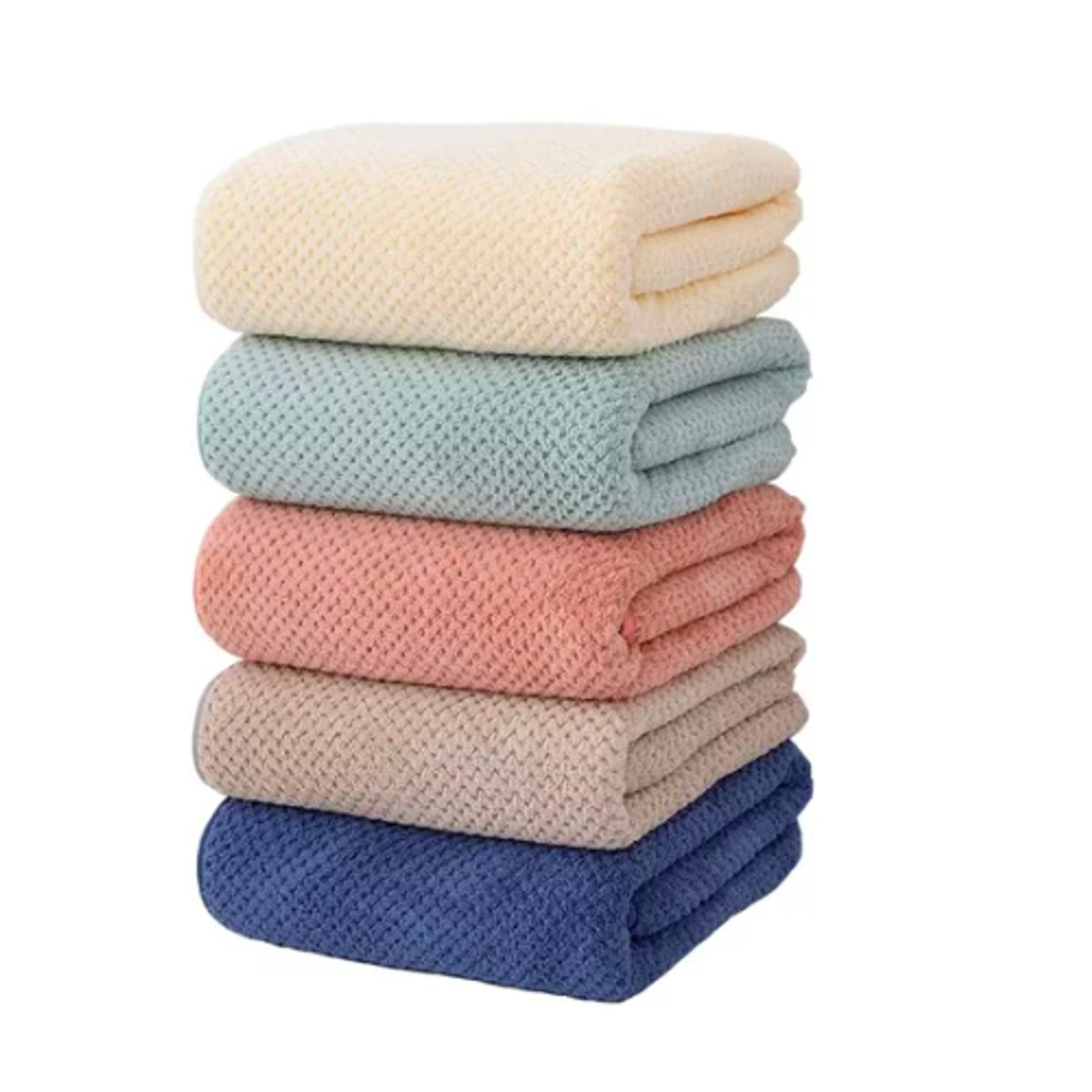 GENERICO - Set 6 Toalla De Baño Microfibra Alta Calidad Secado Rápido