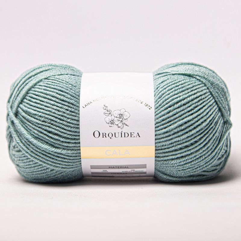 GENERICO - Lana Cala Orquidea 100grs - Verde Menta 8