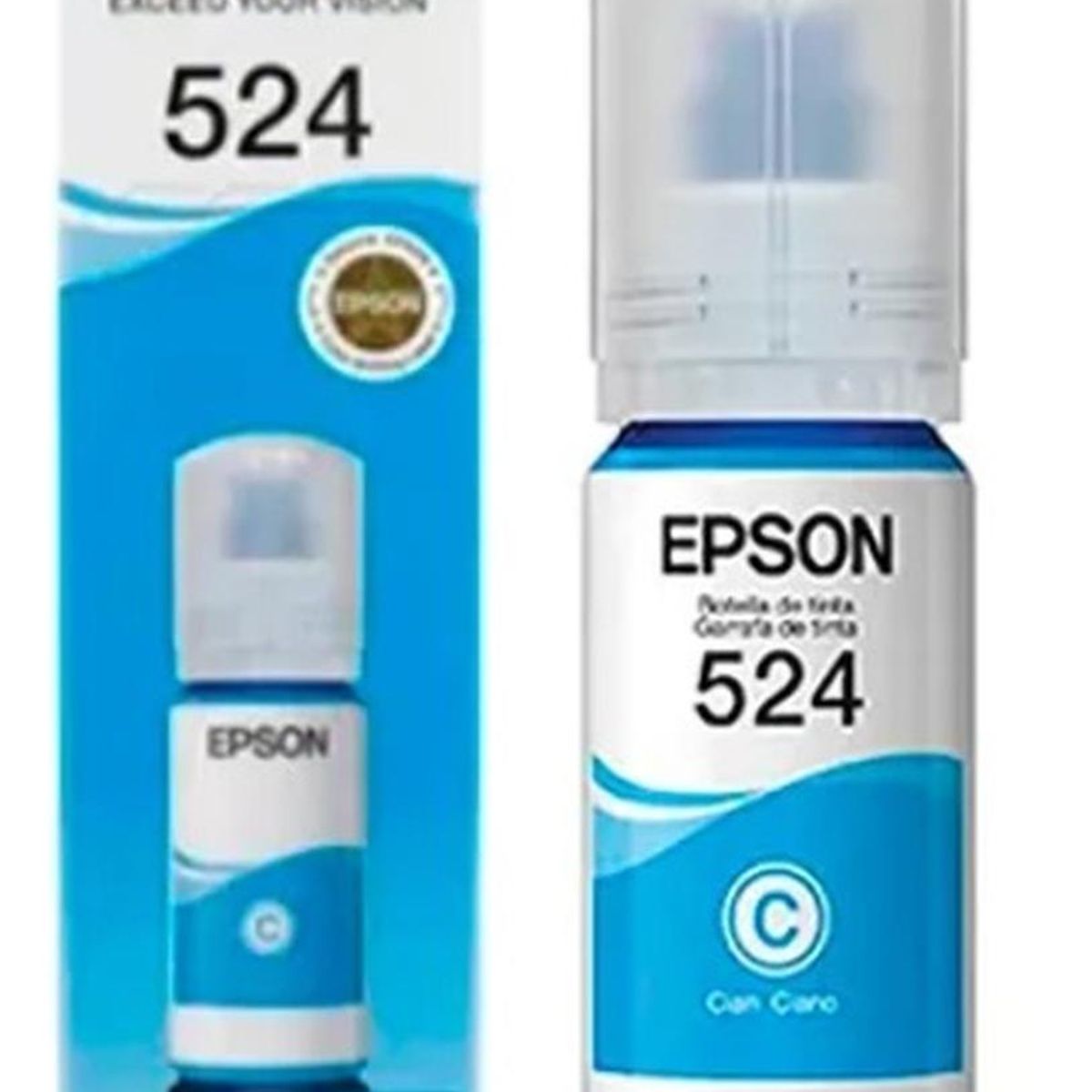 EPSON - Botella Epson 524 Cyan Original