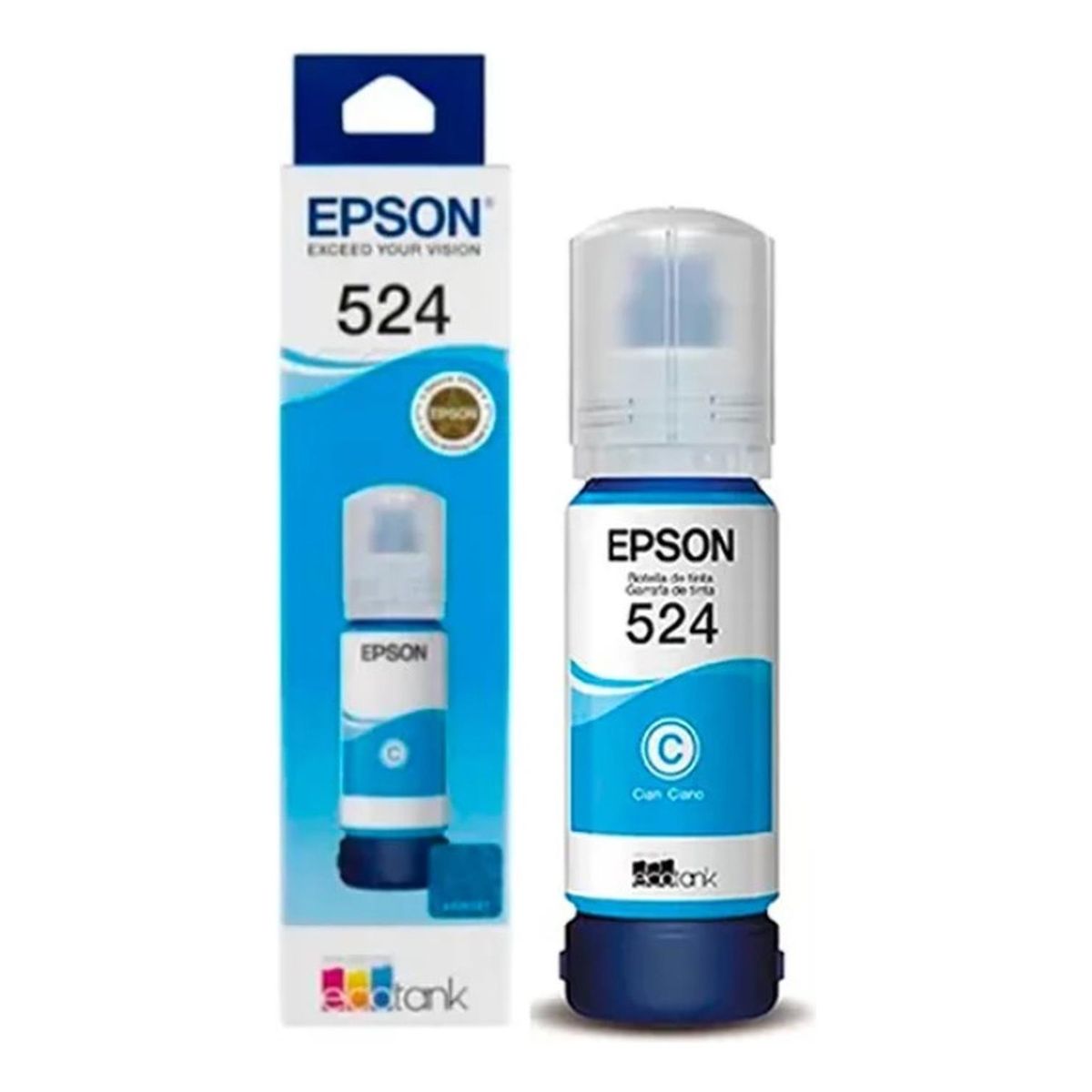 EPSON - Botella Epson 524 Cyan Original