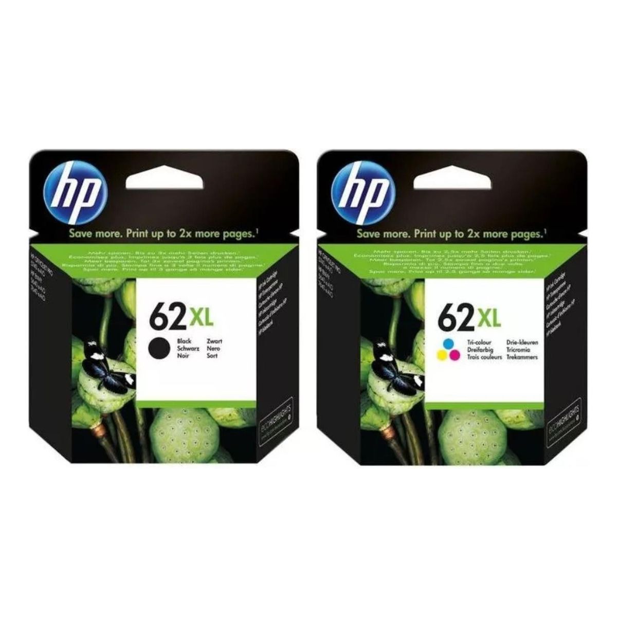 HP - Cartuchos de Tinta hp 62XL Original Negro/Tricolor Pack