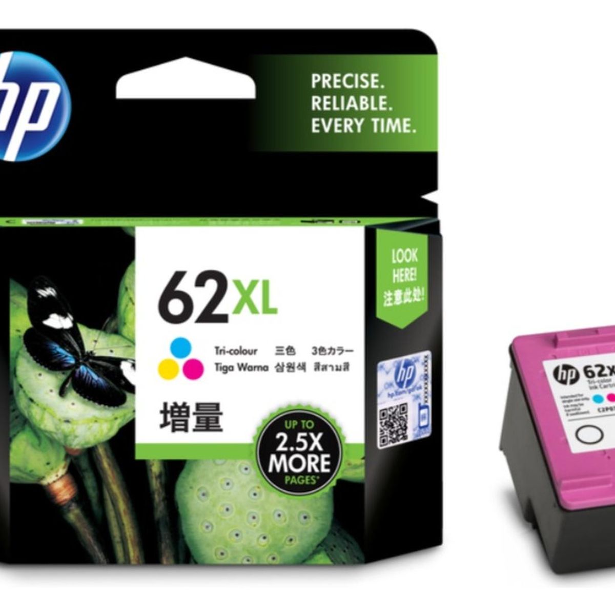 HP - Cartucho de Tinta hp 62XL Tricolor Original