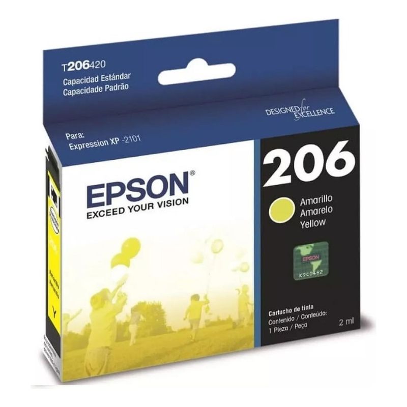 EPSON - Cartucho Epson 206 Yellow Original