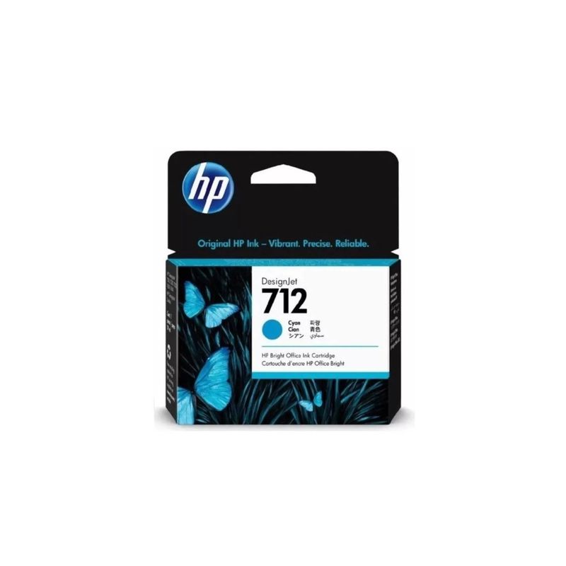 HP - Cartucho hp 712 Cyan Original T210 T230 T250 T630 T650