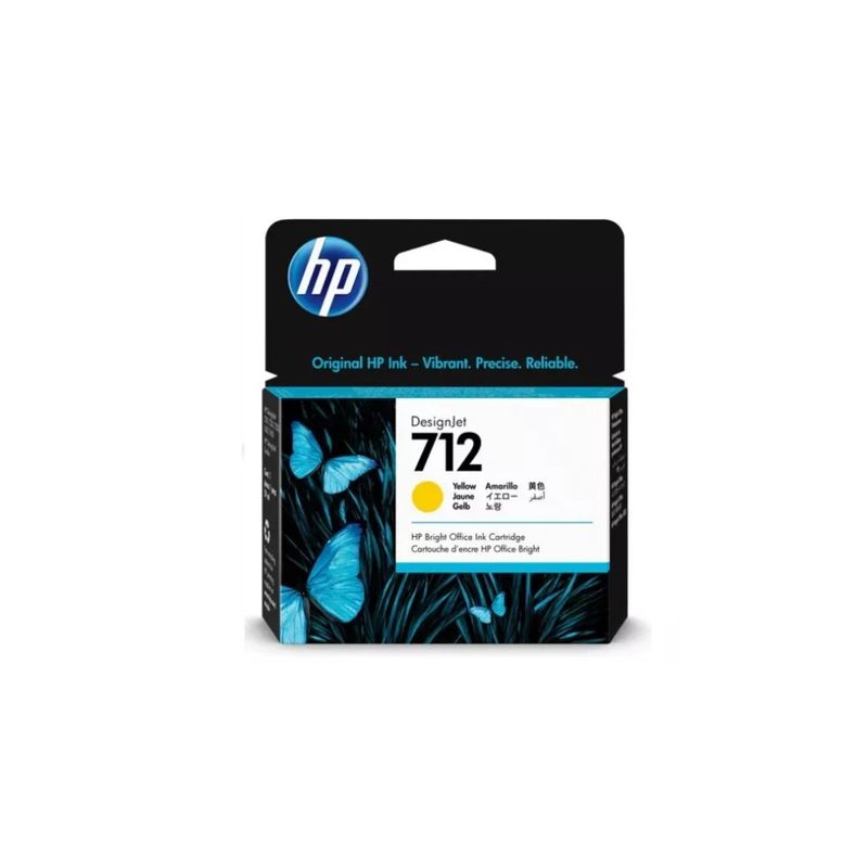 HP - Cartucho hp 712 Yellow Original T210 T230 T250 T630 T650