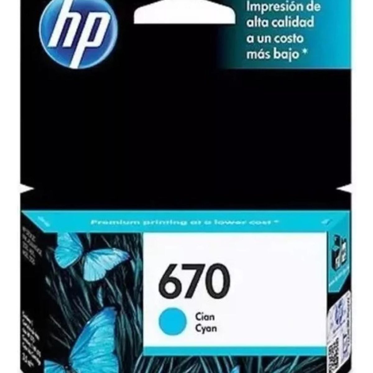 HP - Cartucho de Tinta hp 670 Cyan Original
