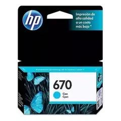 HP - Cartucho de Tinta 670 Cyan Original