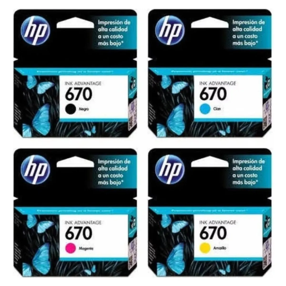 HP - Cartuchos de Tinta hp 670 Original Pack